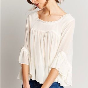 Wonderland Babydoll Blouse in Ivory 🥰